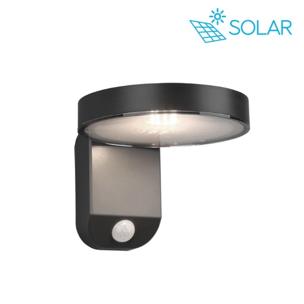 Trio Posadas R22251142 | Applique solaire ronde décorative LED