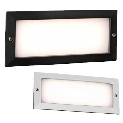 FARO STRIPE-2. Luminaire LED mural rectangulaire à encastrer.