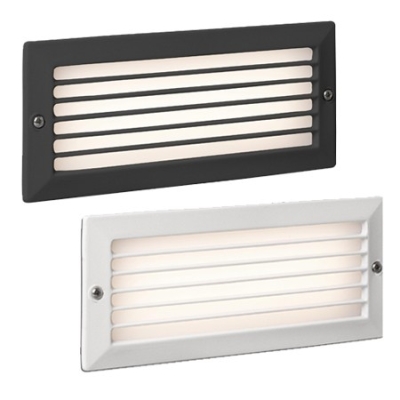 FARO STRIPE-1. Luminaire LED mural rectangulaire avec grille à encastrer.