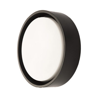 Applique ou plafonnier rond noir grand diamètre - SG FRAME Round Maxi