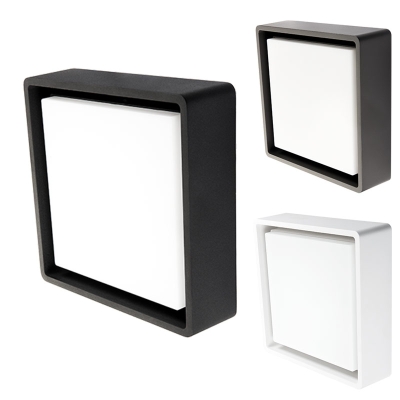 Applique ou plafonnier carré SG FRAME SQUARE pour éclairage intérieur ou extérieur.