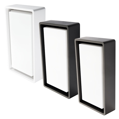 Applique ou plafonnier rectangulaire SG FRAME pour éclairage intérieur ou extérieur.