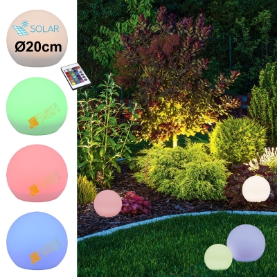 Boule lumineuse solaire RGB - TRIO MELO R55326101 Boule lumineuse solaire RGB - TRIO MELO R55326101