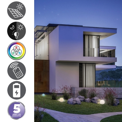 Boule lumineuse solaire - luminaire décoratif garantie 5 ans Boule lumineuse solaire - luminaire décoratif garantie 5 ans