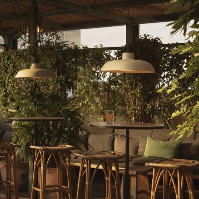 suspension IP65 pour éclairage pergola