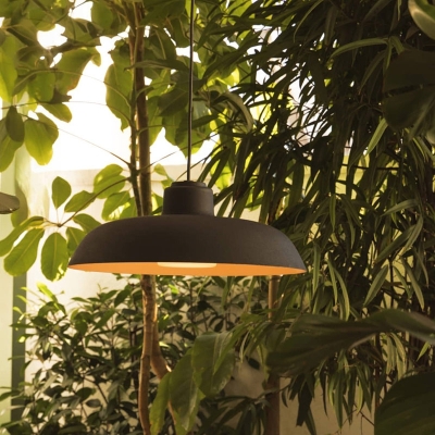 suspension noire pour l'extérieur IP65 FARO SAGA