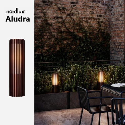 Balise basse NORDLUX Aludra – Éclairage extérieur adapté au bord de mer