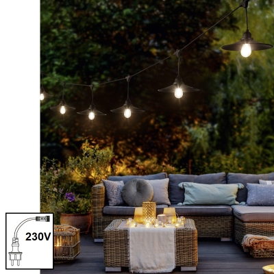 Eclairage salon de jardin - Guirlande TRO Chain