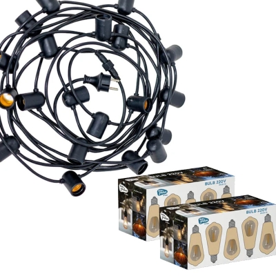 Guirlande NEWGARDEN ALLEGRA 220V avec 2 box ampoules Edison