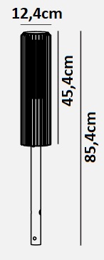 Dimensions Balise NORDLUX ALUDRA