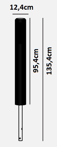 Dimensions Borne NORDLUX ALUDRA