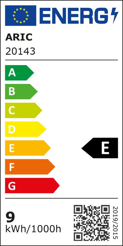 Étiquette énergie Tube LED Linolite ARIC 20143 4000K