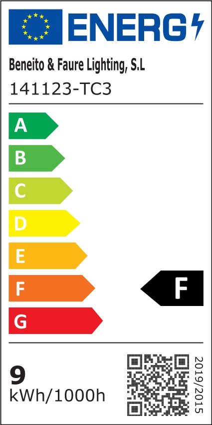 Classe énergétique ampoule BENEITO 141123-TC3