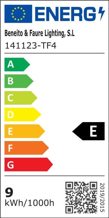 Classe énergétique ampoule BENEITO 141123-TF4