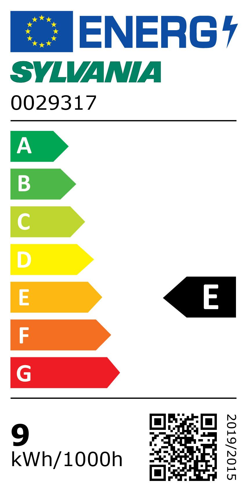 Classe énergétique SYLVANIA 0029317