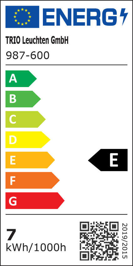 Classe énergétique Ampoule TRIO 987-600
