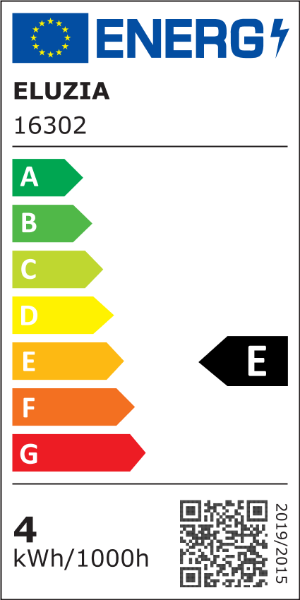 Classe énergétique ampoule flamme lisse E14