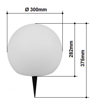 Dimensions boule TRIO MELO R55326901