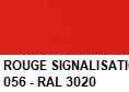 Couleur ROGER PRADIER ROUGE SIGNALISATION 056 - RAL 3020