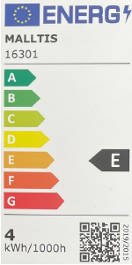 Classe énergétique ampoule flamme géante B22