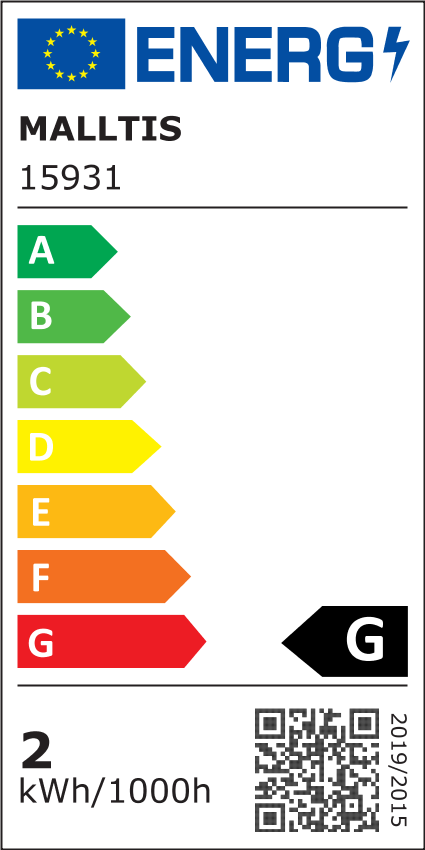 Classe énergétique ampoule flamme géante B22