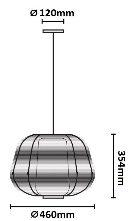 Dimensions suspension FARO Nara