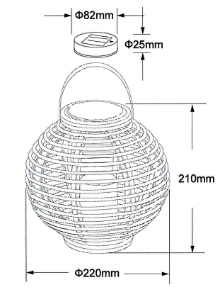 Luminaire de table solaire