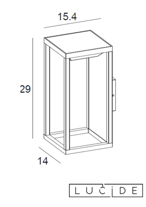Applique solaire luminaire Lucide Tenso