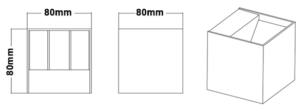 Applique cubique TRIO ADAJA