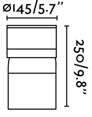 Dimensions potelet FARO SETE 75521