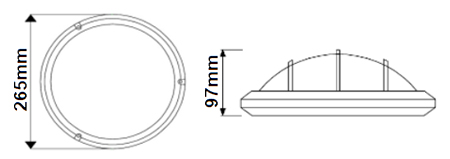 Dimensions DECOLITE Deimos avec grille