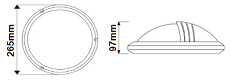 Dimensions DECOLITE Deimos avec visière