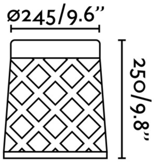 Dimensions borne FARO Shadow