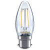 Ampoule filament LED flamme claire SYLVANIA - 2 ou 4W, Culot B22, 230V