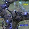 Guirlande solaire 10m - LED bleues