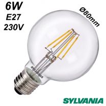 SYLVANIA 0027173 - Ampoule globe 6W E27