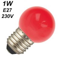Ampoules de guirlande rouge sphérique E27
