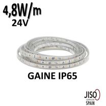 Ruban LED étanche IP65 - 5W/m 24V, JISO 96504