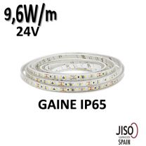 Ruban LED étanche IP65 - 10W/m 24V, JISO 96509
