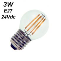 Ampoule LED spherique 24V E27 3W - BAILEY 80100037256