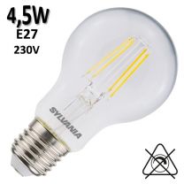 Ampoule filament LED 4,5W E27 230V - SYLVANIA ToLEDo Retro 0029323 0029324