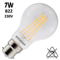 Ampoule claire filament LED 7W B22 230V - SYLVANIA ToLEDo Retro 0029326
