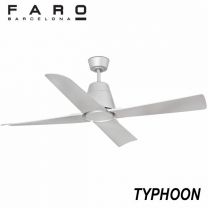 Ventilateur gris extérieur FARO TYPHOON 33489