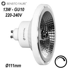 Ampoule réflecteur LED AR111 13W GU10 230V - BENEITO 3465 3466