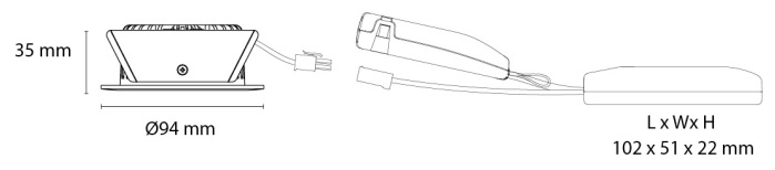 Dimensions Spot SG Uniled IsoSafe Blade