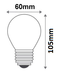 Ampoule sphérique LED 24V 