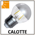 Lampes LED sphérique avec calotte