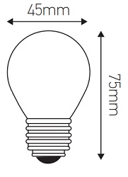 Dimensions ampoule spherique Loops